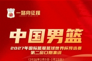 一路向征程｜胡金秋、朱俊龙入选新一期中国男篮集训名单
