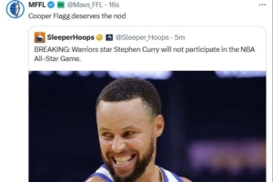 库里因伤缺席全明星！侠媒拉票：弗拉格值得这个名额