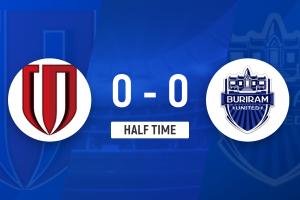 半场-武里南联进球被吹韦林顿·席尔瓦屡造险 蓉城暂0-0武里南联